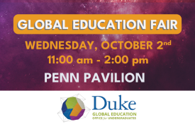 Global Education Fair, Wednesday, October 2nd, 11am-2pm, Penn Pavilion